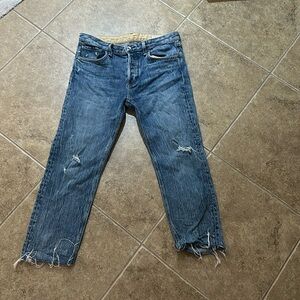 Rag and Bone Dre Boyfriend cut distressed denim